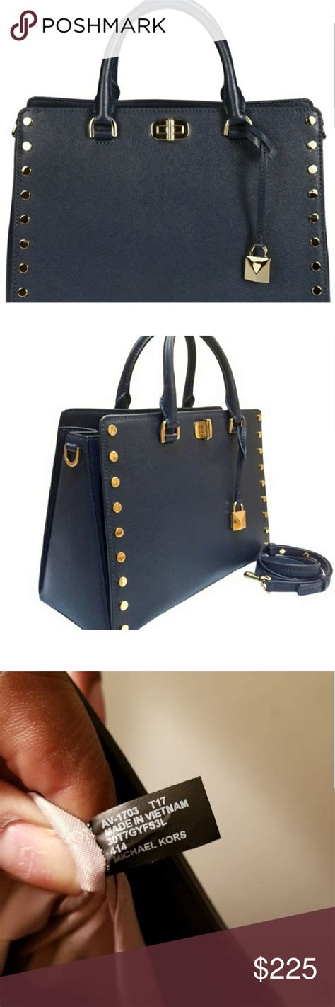 michael kors sylvie stud navy